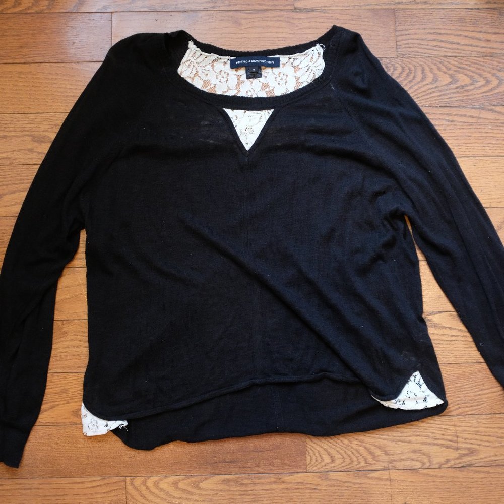 French Connection Black Sweater